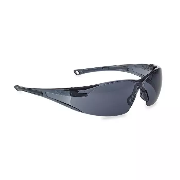 Bolle Safety RUSH Anti-Mist UV Safety Glasses Smoke PC Lens, RUSHPSF