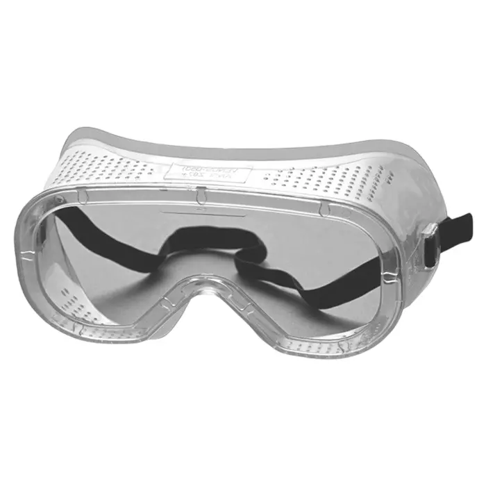 Venus Safety Goggle CHC Type Textile Headband For User Comfort PVC Clear, E-501 (Pack of 15)