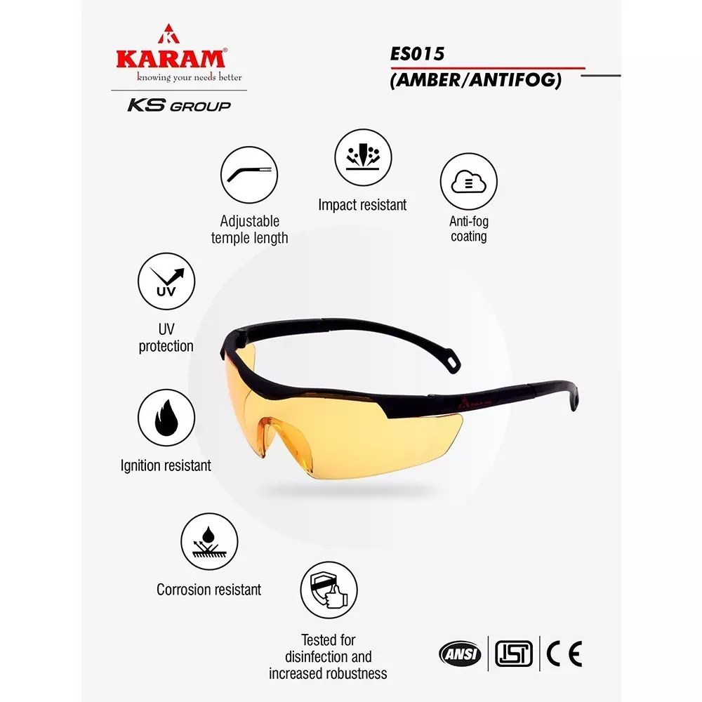karam-executive-choice-safety-spectacles-polycarbonate-999-uv-protected-scratch-impact-resistant-lens-with-matt-black-frame-es015amberafmb