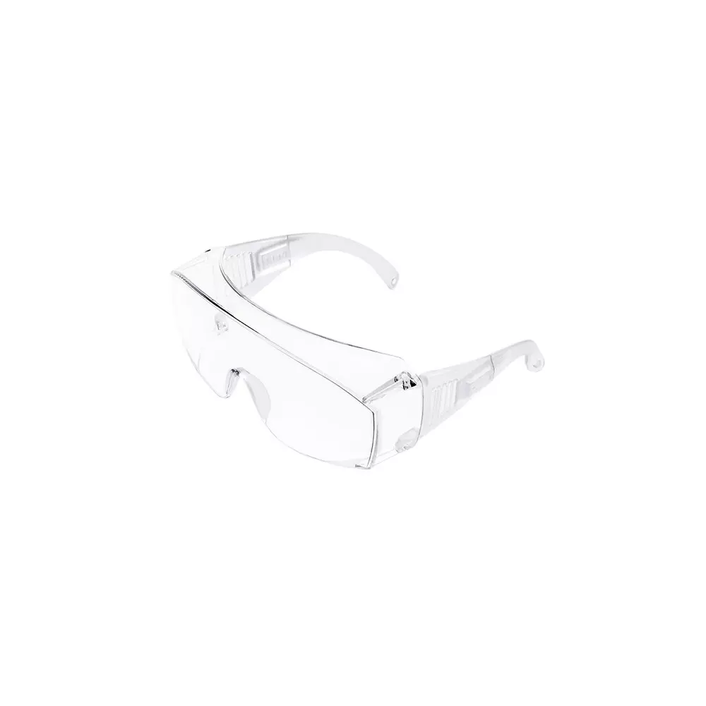 Frontier Eye Protection Safety Goggles Polycarbonate 99% UV Protection & Anti-Scratch Coating Lens with Embedded Nosepad & Clear Vantilated Frame, FT141(CLEAR)