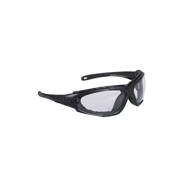 Portwest Levo Spectacle Safety Glasses Clear Full Rim Polycarbonate for Industrial Use, PW11CLR