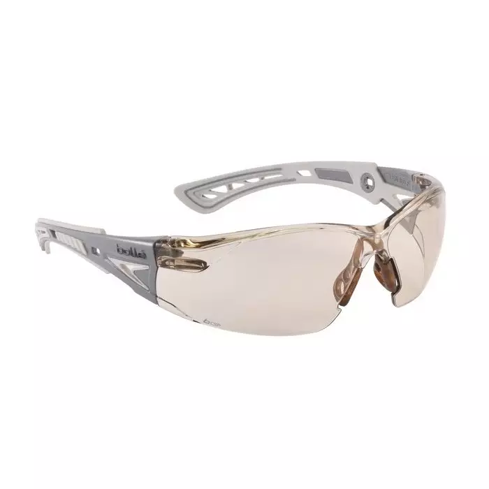 Bolle Safety RUSH+ Anti-Mist Safety Glasses Brown PC Lens, RUSHPCSP