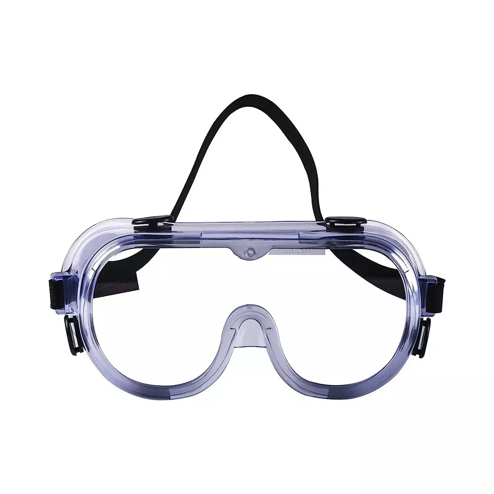 3M Safety Goggle with Wide Coverage Lens Splash Transparent Polycarbonate Universal Nylon for Laboratory & Agriculture Work Use, 1621 (Pack of 60 Pcs)