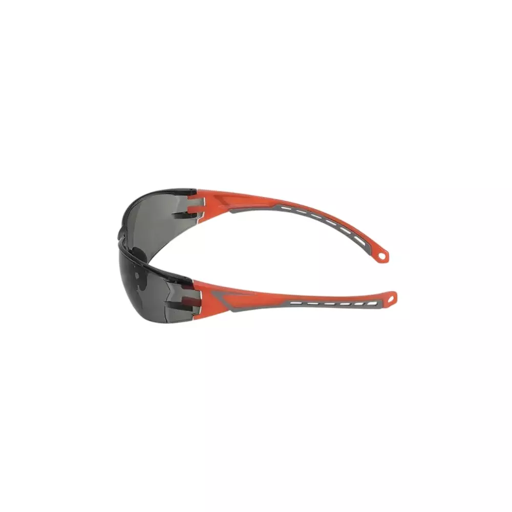 karam-frontier-eye-protection-safety-goggles-sporty-style-polycarbonate-99-uv-protection-lens-with-orange-co-injected-temples-and-soft-adjustable-nosepad-ft111smokeaf