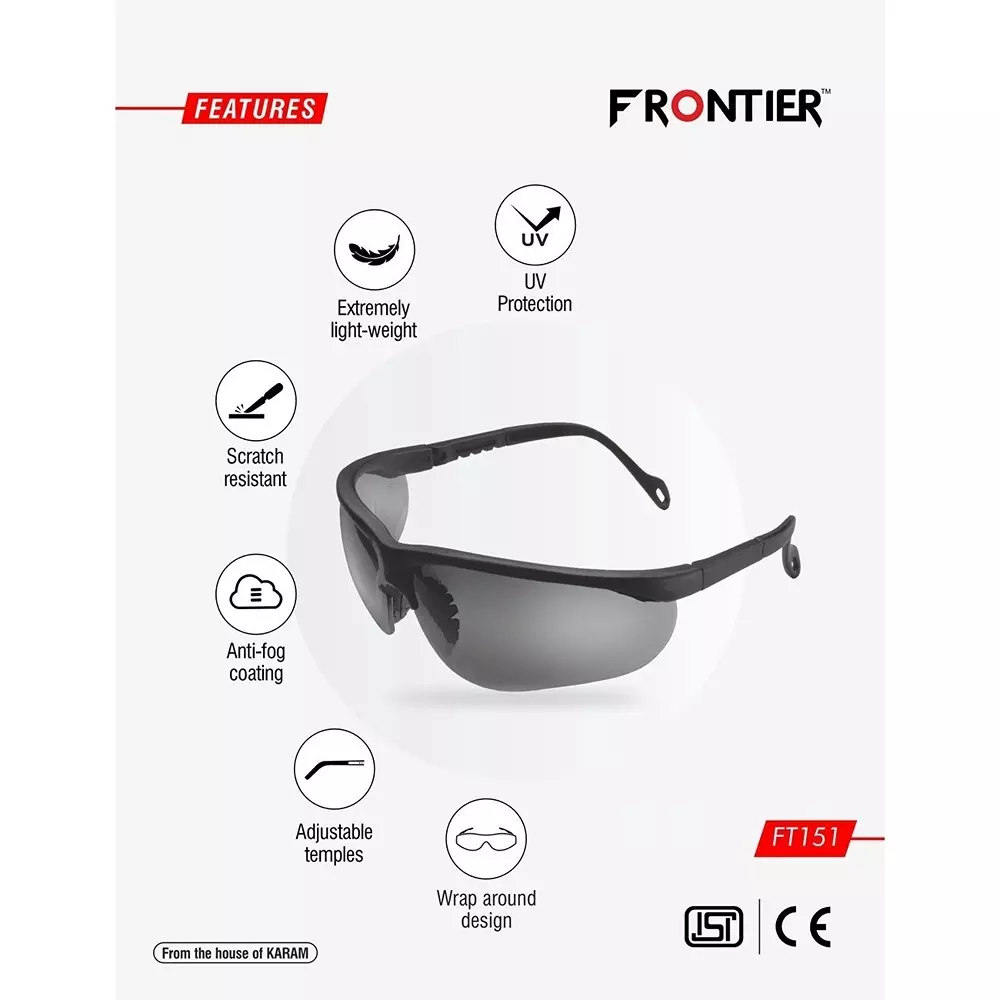 karam-frontier-eye-protection-safety-goggles-polycarbonate-99-uv-protection-anti-scratch-anti-fog-coating-lens-with-embedded-nosepad-ft151smokeaf