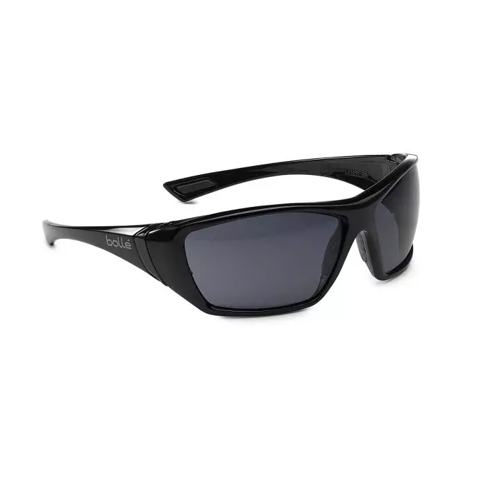 Bolle Safety HUSTLER Anti-Mist Safety Glasses Smoke PC Lens, HUSTPSF