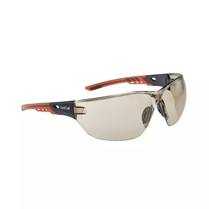 Bolle Safety NESS+ Anti-Mist Safety Glasses Brown PC Lens, NESSPCSP