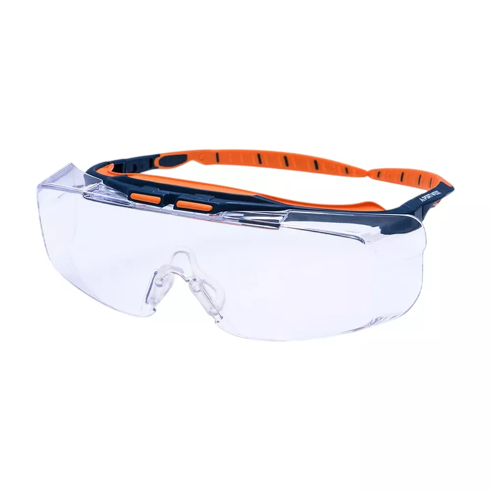 Portwest Safety Glasses Clear Regular Fit Polycarbonate for Industrial Use, PS24CLR