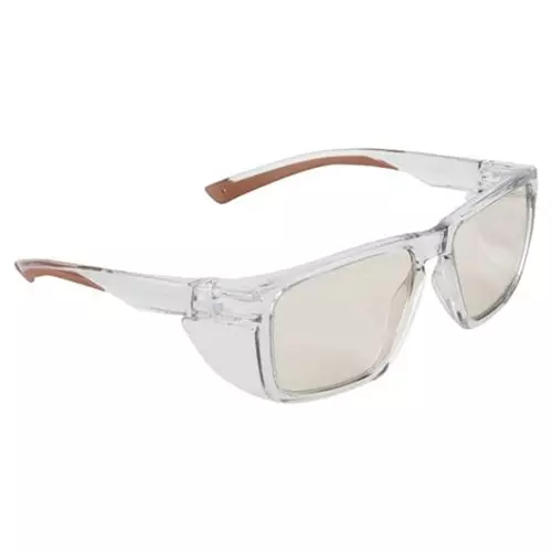 Portwest Safety Glasses Clear Regular Fit Polycarbonate for Industrial Use, PS26CLR