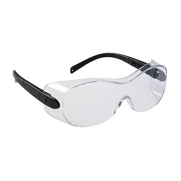 Portwest Anti Fog Safety Glasses Clear Full Rim Polycarbonate Nylon for Industrial Use, PS30CLR