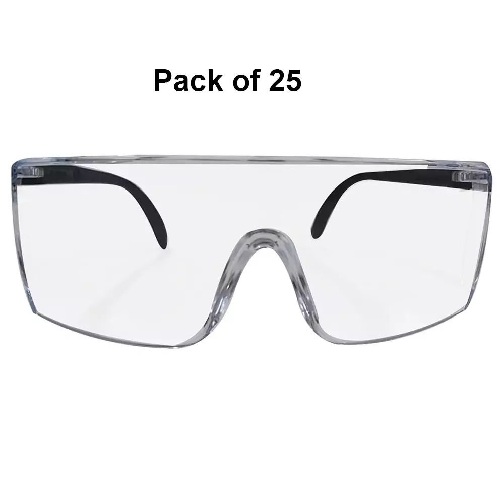 3M Safety Goggle Anti-Fog Lens Transparent Polycarbonate for Laboratory & Industrial Work Use, 1709 IN Plus (Pack of 25 Pcs)