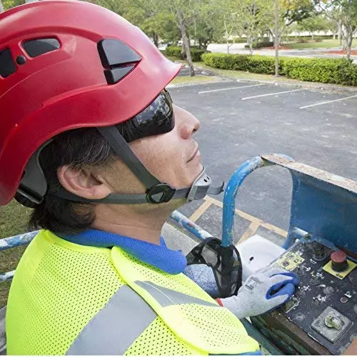 The Mask Lab Safety Goggle Protection Eyewear Black Frame Color Zero-Power, EF-STS (Pack of 20 Pcs)