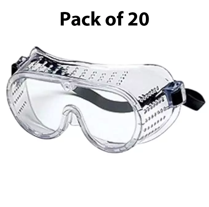 3M Multi-Purpose Safety Goggles Clear Lens Polycarbonate Free Size, 1620 (Pack of 20)