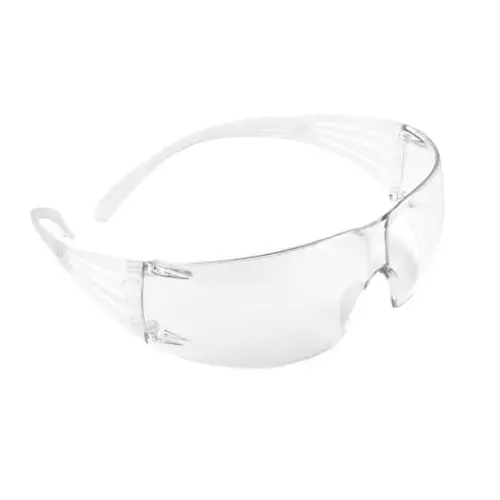 3M Safety Glasses Clear Lens U6 Rated Polycarbonate Anti-Fog & Anti-Scratch Free Size, SF201AF (Pack of 10)