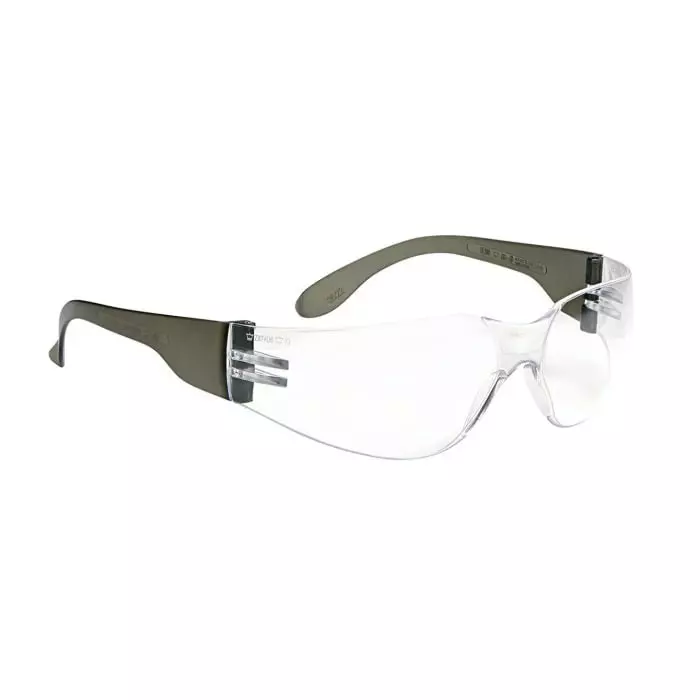 Bolle Safety BL100 Safety Glasses Clear Polycarbonate Lens, BL100N10W (Pack of 25)