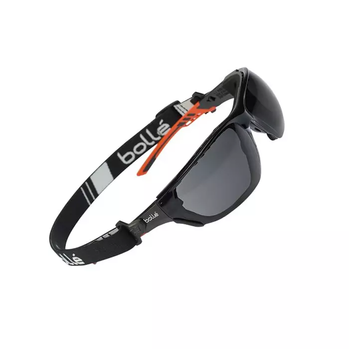 Bolle Safety NESS+ Anti-Mist Safety Glasses Smoke PC Lens, NESSPPSF