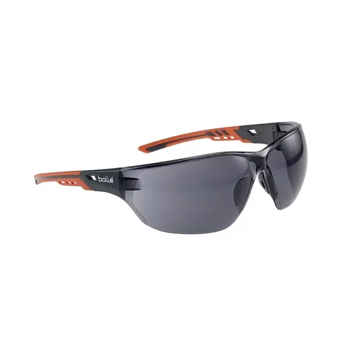 Bolle Safety NESS+ Anti-Mist Safety Glasses Smoke PC Lens, NESSPPSF