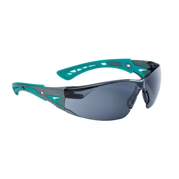 Bolle Safety RUSH+ Anti-Mist Safety Glasses Smoke PC Lens, RUSHPSPSFG