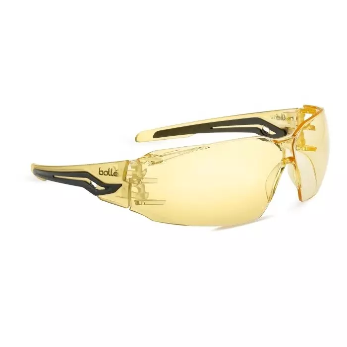 Bolle Safety SILEX Anti-Mist UV Safety Glasses Yellow PC Lens, SILEXPSJ