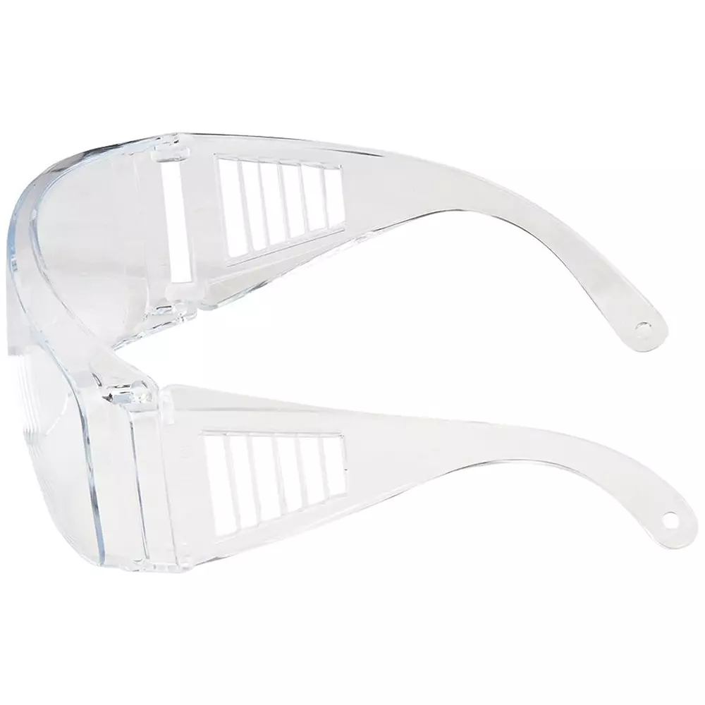 The Mask Lab Safety Goggle Overspec Hardcoated Semi Rim Transparent, EF-60 (Pack of 12 Pcs)