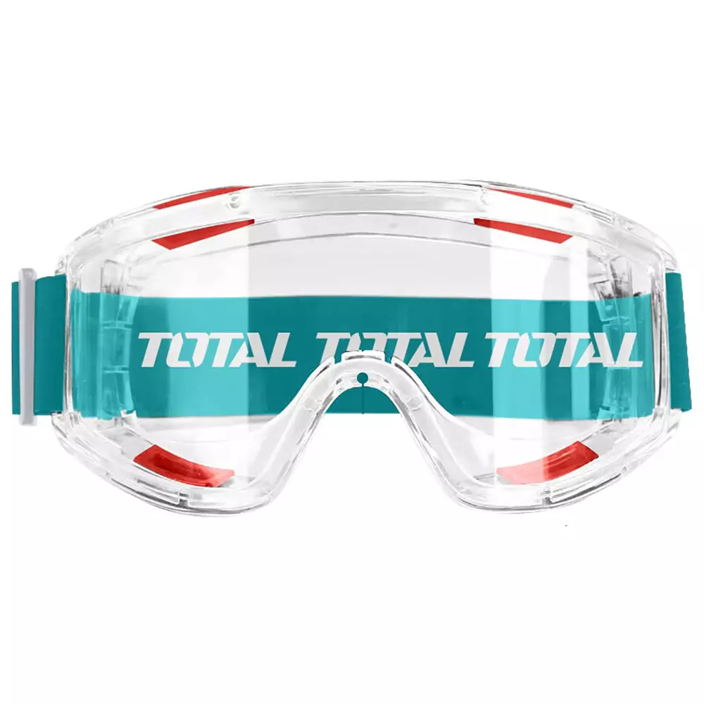 Total Safety Goggles 180° Wide View Lightweight PVC Frame High-Impact Polycarbonate Lenses, TSP309