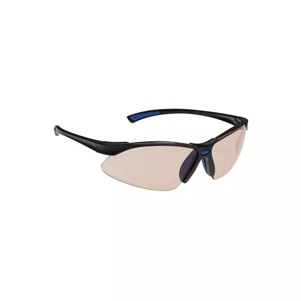 Portwest Safety Glasses Brown Semi Rim Polycarbonate for Industrial Use, PS17BRR