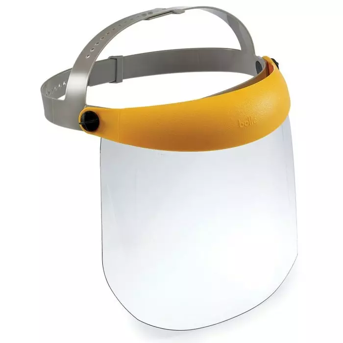 Bolle Safety Clear Flip Up PC Face Shield with Face Guard, RELPSI
