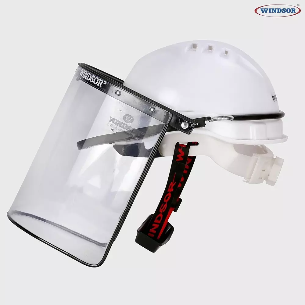 Windsor Safety Helmet 8x16 inch Size Ratchet White