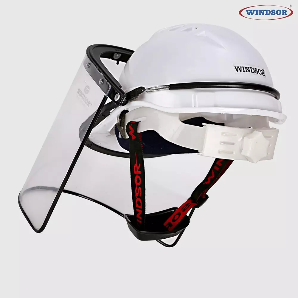 Windsor Safety Helmet 8x16 inch Size Ratchet White
