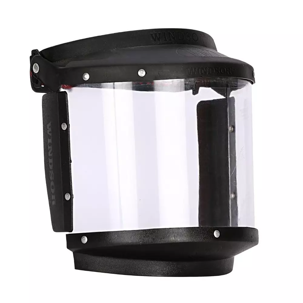 Windsor A Type Face Shield 6x12 Inch Size Elastic Band Black, PII-502-Elastic (Pack of 2)