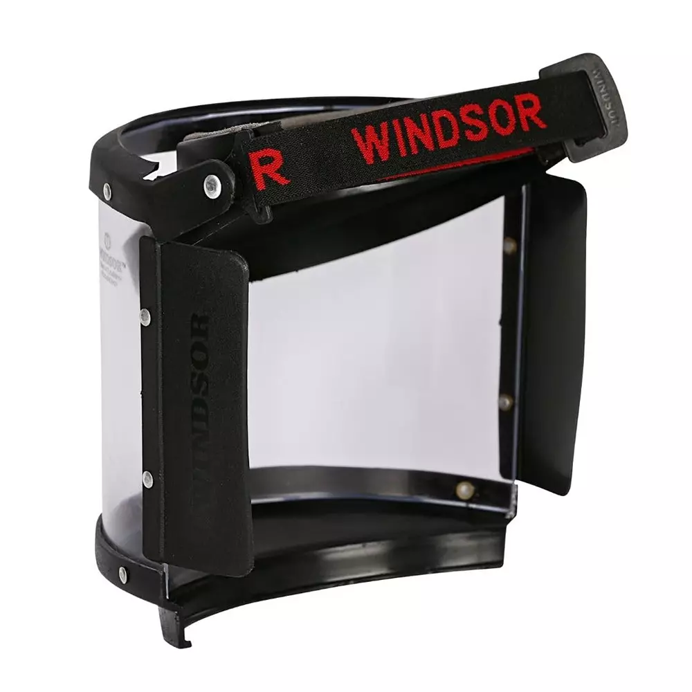 Windsor A Type Face Shield 6x12 Inch Size Elastic Band Black, PII-502-Elastic (Pack of 2)