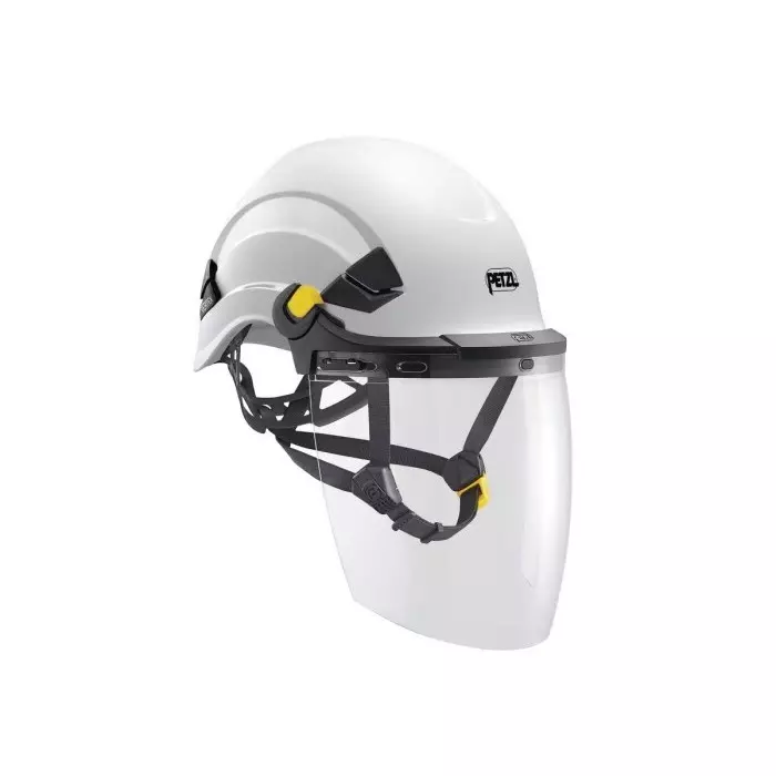 Petzl Clear Flip Up PC Face Shield Resistant To Electric Arc High Speed Particles Liquid Splashes, A014AA00