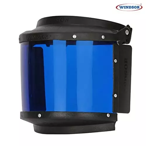 Windsor Face Shield 6x12 Inch Size Elastic Black, PII-510-Elastic (Pack of 2)