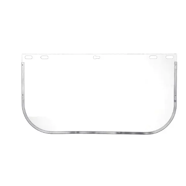 Portwest Face Shield Visor Plus Clear Polycarbonate & Aluminium for Industrial Use, PW99CLR