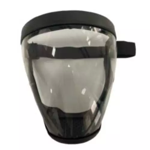 XLNT Brush Cutter Mask Pull-On Closure Type With Adjustable Strap Black