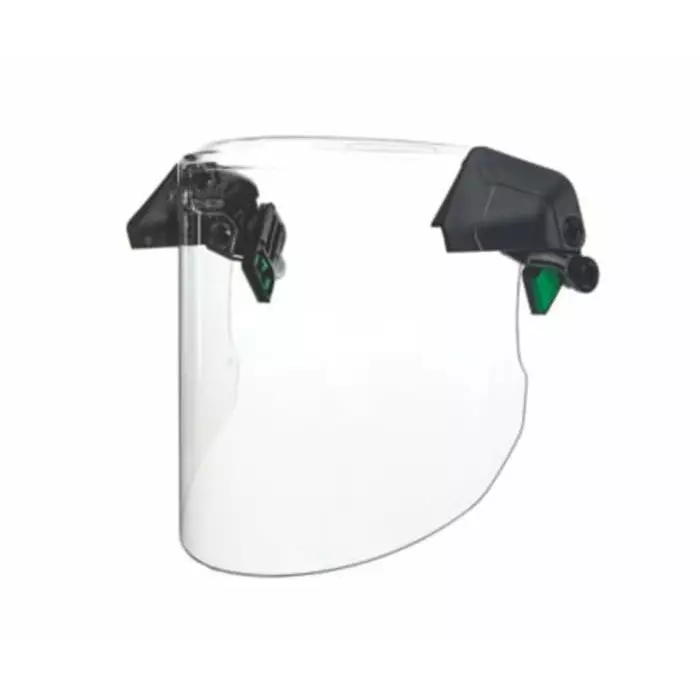 MSA Safety Clear Flip Up PC Face Shield with Brow Guard Resistant To Chemical splash Impact, 10194818