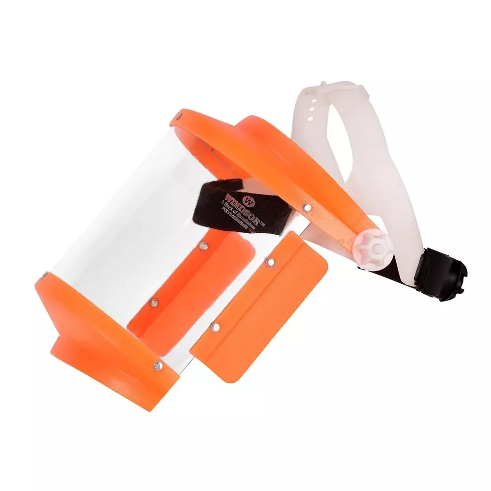 Windsor A Type Face Shield With Ratchet S Size Orange