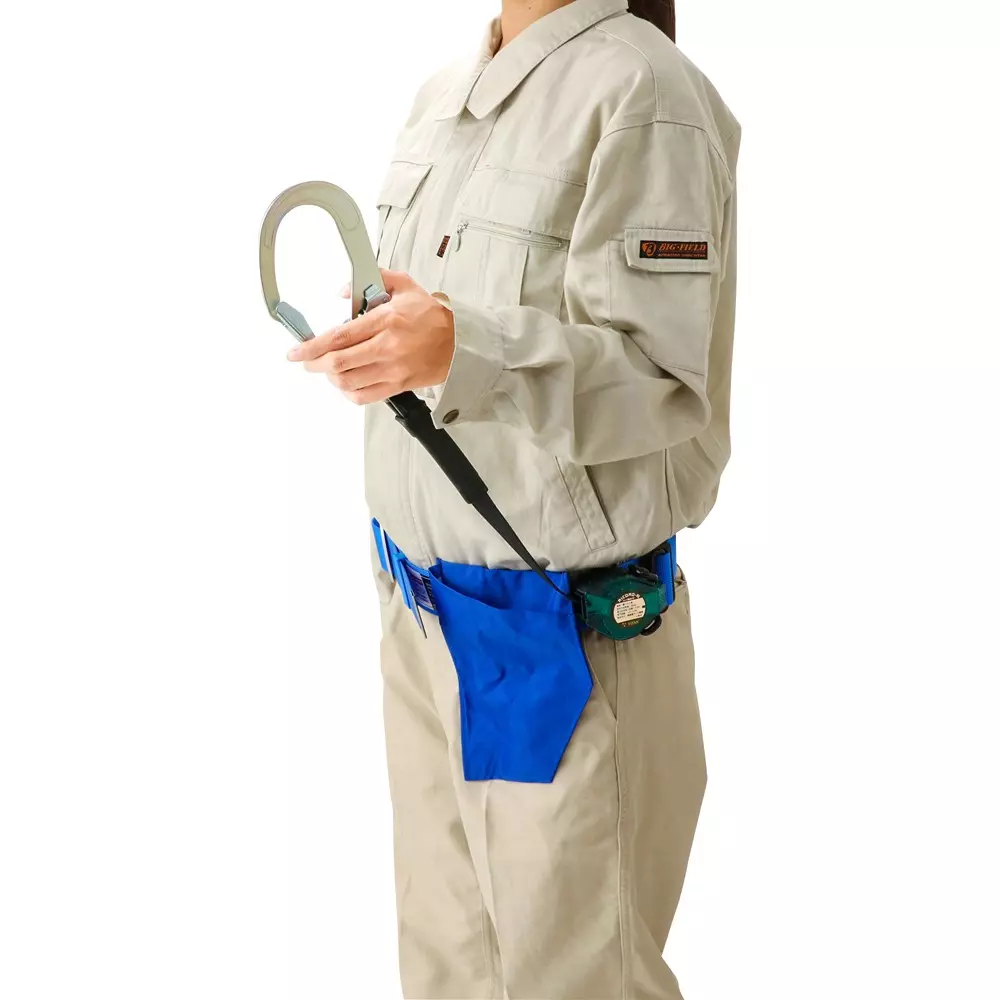MonotaRO Fall Arrest Device Waist Belt Retractable Type Sky Blue, MSB-5