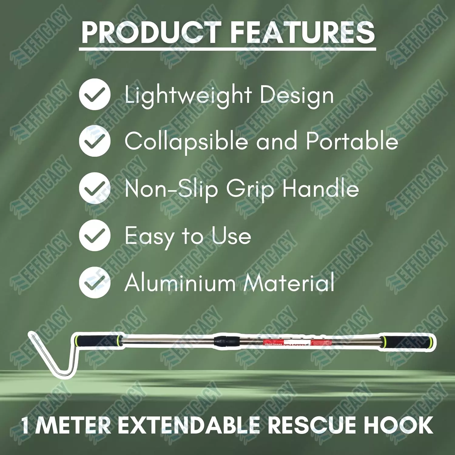 efficacy-multi-purpose-rescue-hook-aluminium-body-and-42-inch-107-cm-extended-length-for-garden-outdoors
