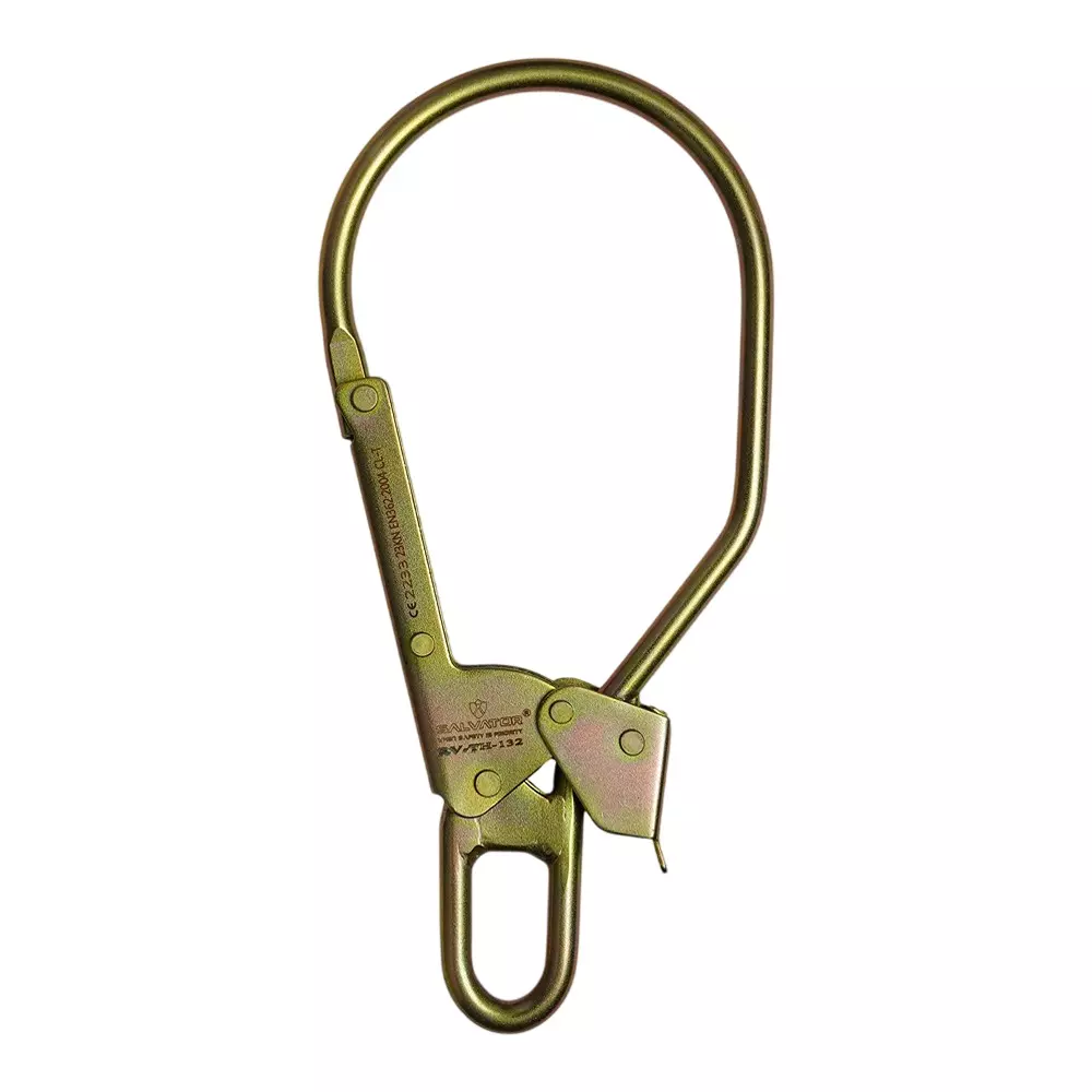 Aegiscode Steel Tower Hook 85 mm Gate Opening Alloy Steel Galvanized (Silver / Golden Yellow) Finish, RV-TH-132