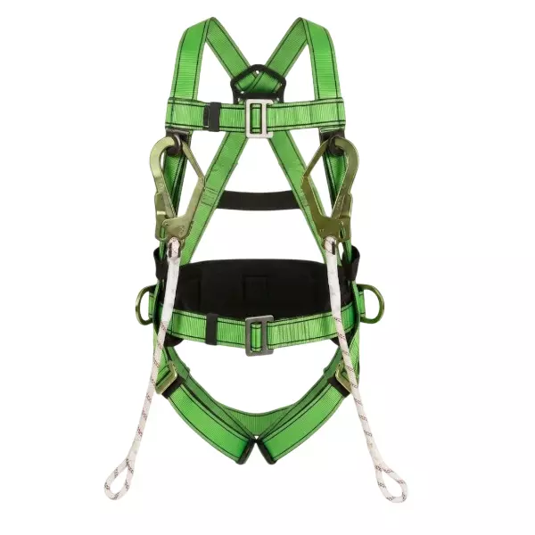 GENERIC CF IND Full Body Safety Harness Belt Double Rope and Hooks Heavy-Duty Free Size