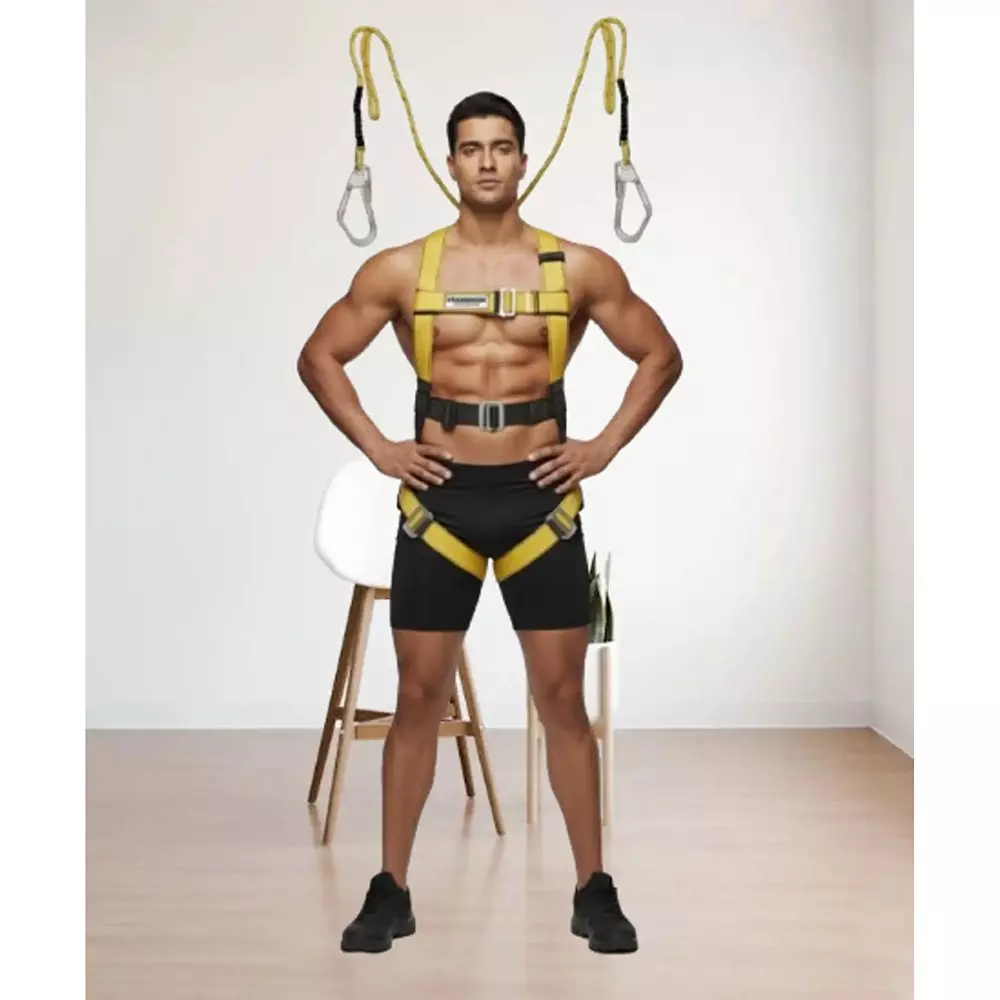safetysfs-premium-safety-harness-with-double-hook-lanyard-full-body-free-size-polyester-steel-for-industrial-construction-area-use-sh-1025