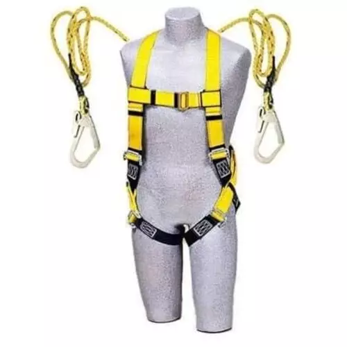safemetal-safety-belt-harness-with-scaffolding-hook-double-lanyard-yellow-nylon-free-size-for-construction-maintenance-workv7-802v-o2j9