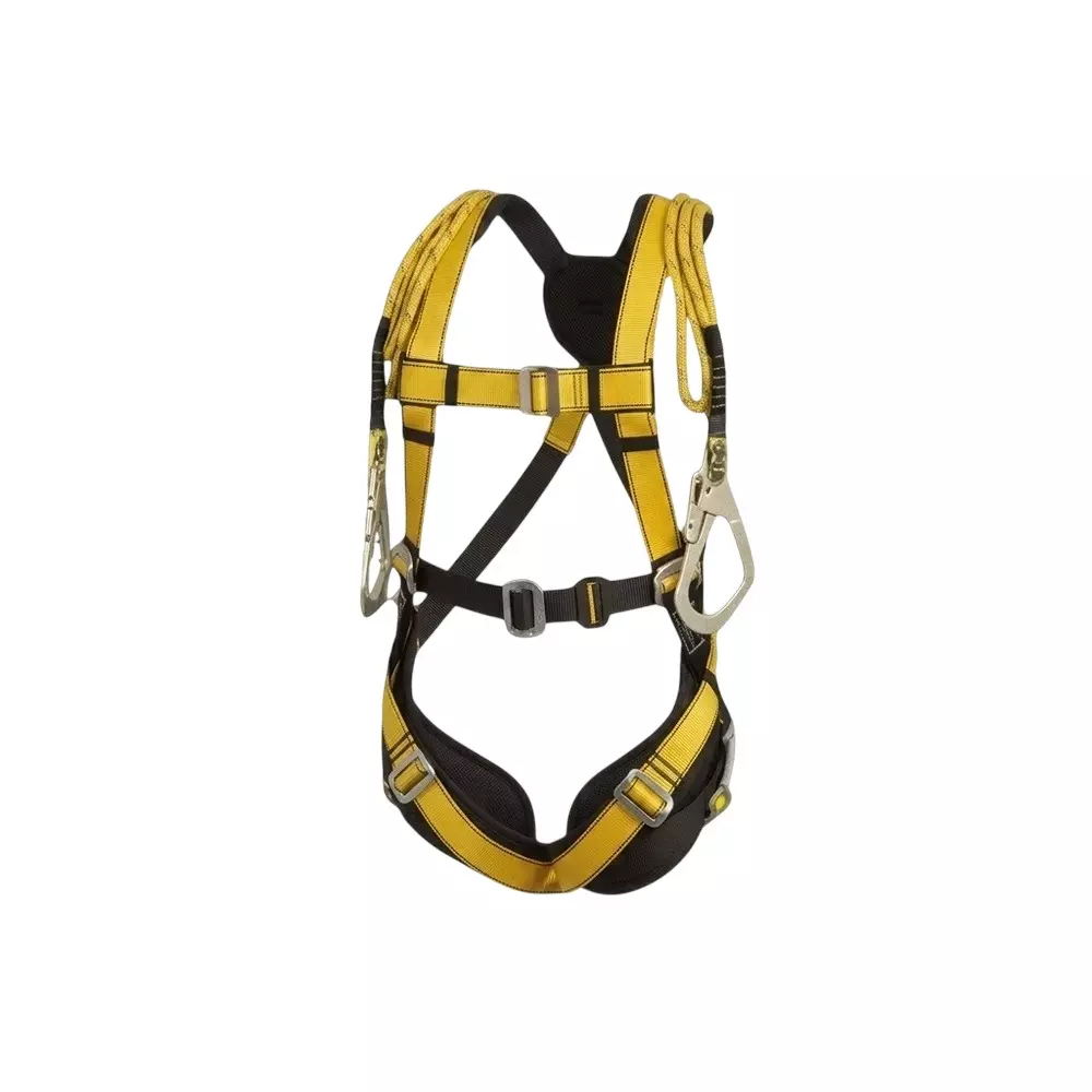 GENERIC Adjustable Straps Safety Belt Harness Yellow Nylon Male Free Size for Construction & Industrial Area, 2314