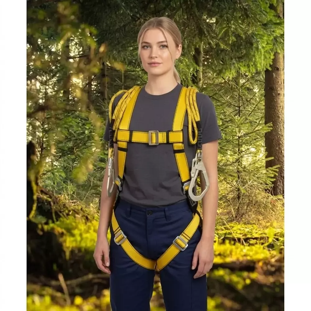 generic-adjustable-straps-safety-belt-harness-yellow-nylon-male-free-size-for-construction-industrial-area-2314