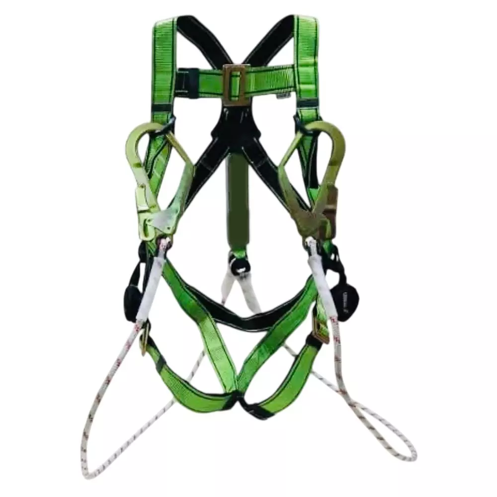 Safetymust Rescue Grade Safety Harness Belt for Industrial Strength with Dual Hooks Free Size, SH-314