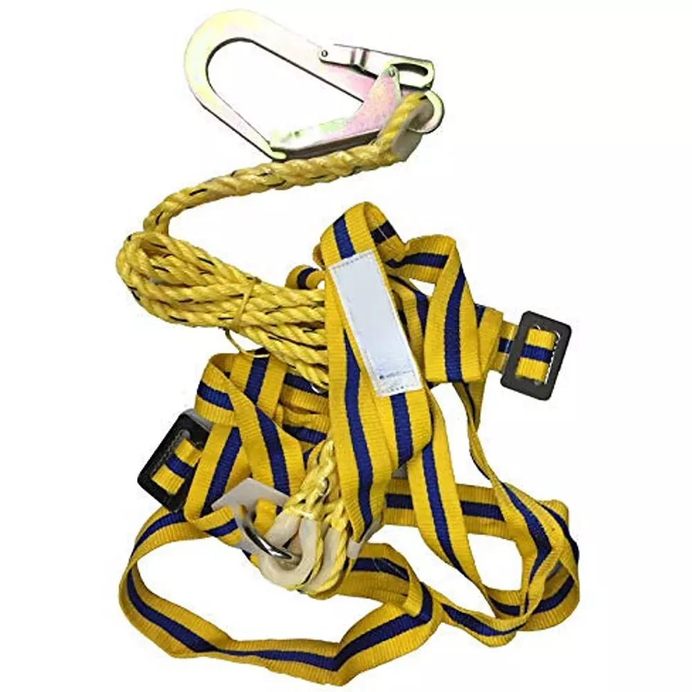 MNU Nice Full Body Safety Harness Belt With Single Lanayrd And Scoffold Hook Free Size