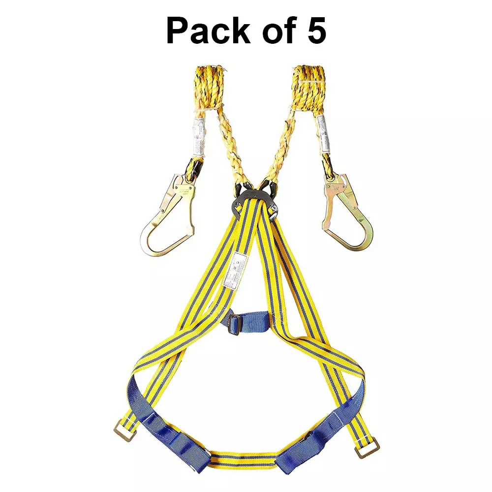 mnu-nice-full-body-safety-harness-belt-with-double-scoffold-hook-and-2-meter-lanyard-free-size-pack-of-5