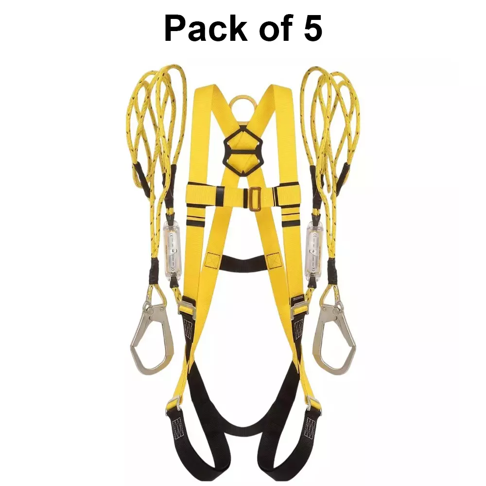 safetymust-work-positioning-harness-belt-secure-fit-for-climbing-with-dual-hooks-free-size-sh-312-pack-of-5-pcs