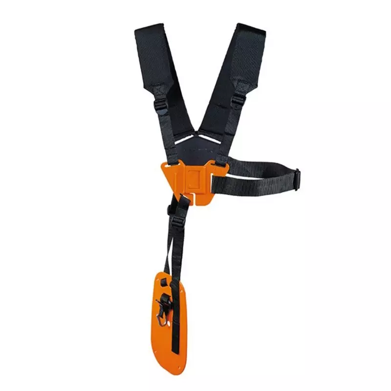 Stihl Double Shoulder Brushcutter Harness 1.66 Kg CO2, Orange & Black